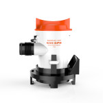600 GPH Seaflo Vertical Mounting Bracket Cartridge Bilge Pump